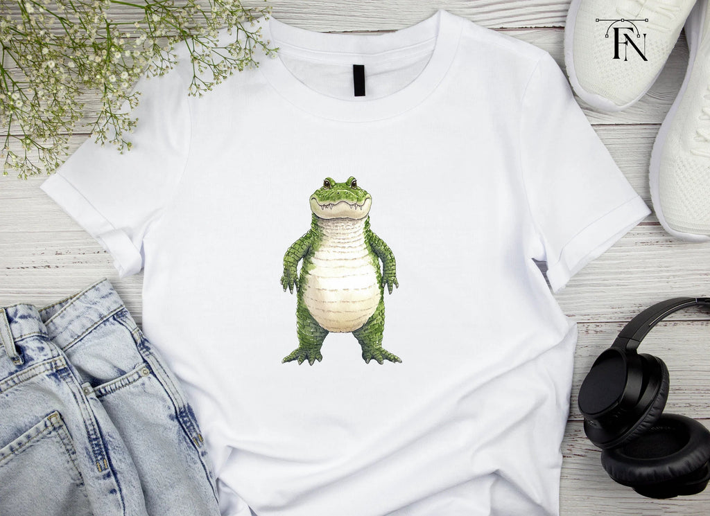 Smiling Alligator Character Clipart Bundle