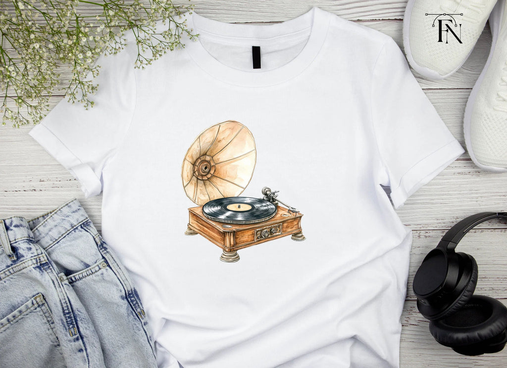 Retro Record Player Clipart Bundle