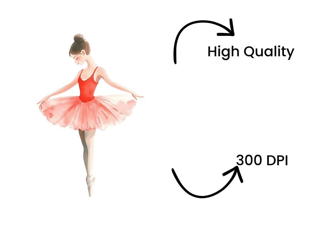 Graceful Ballerina Clipart Bundle
