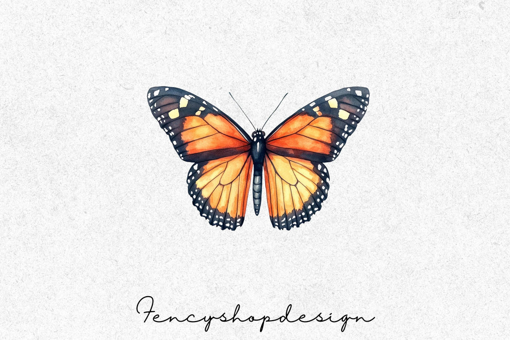 Monarch Butterfly Clipart Bundle