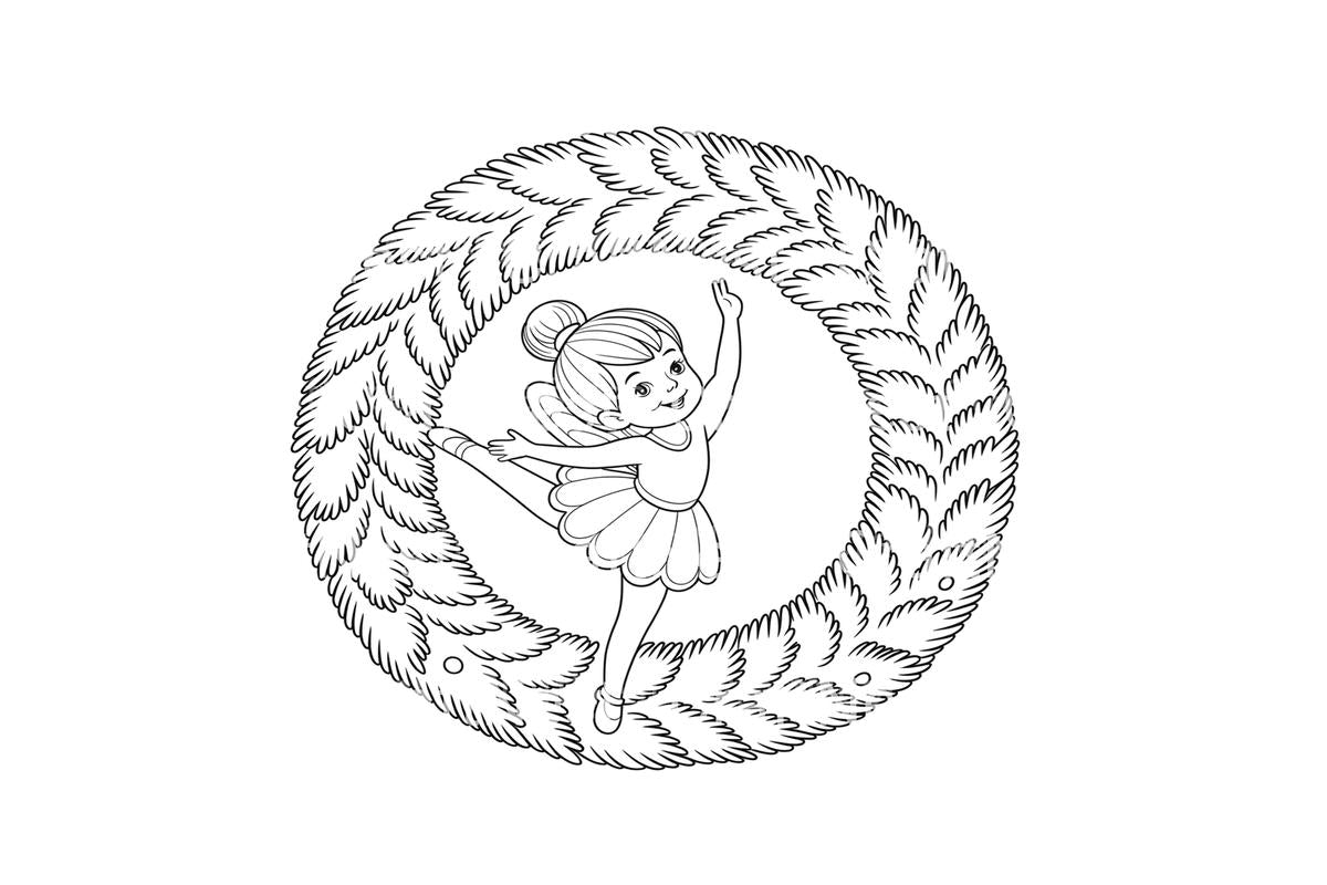 Christmas Ballerina Coloring Books