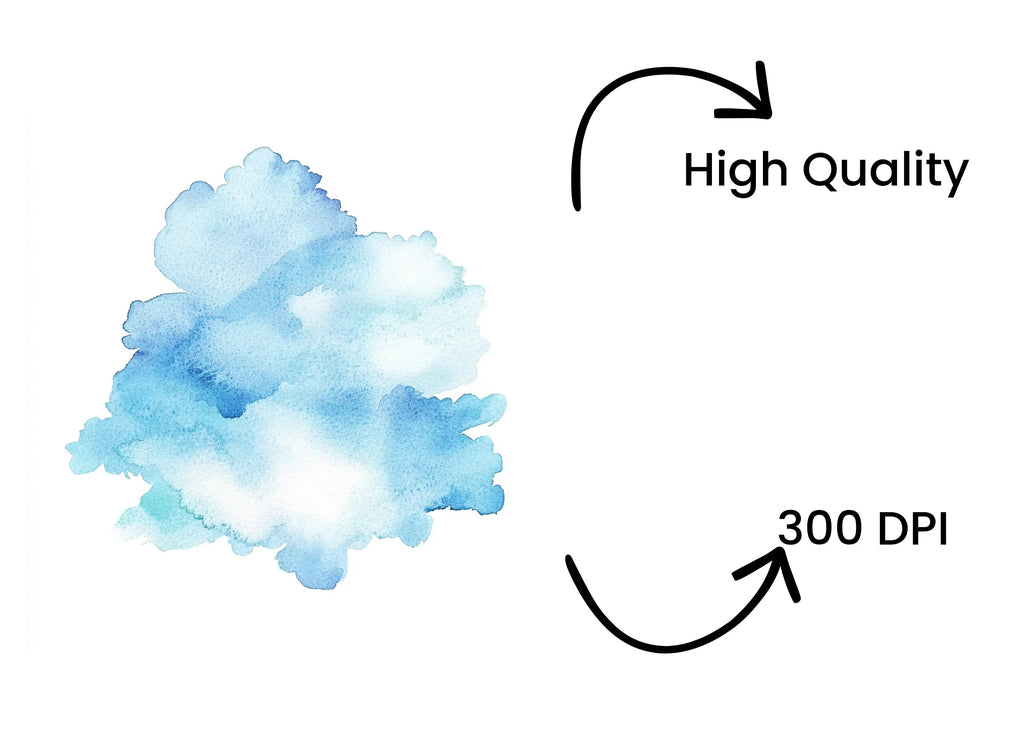 Blue Abstract Shapes Clipart Bundle