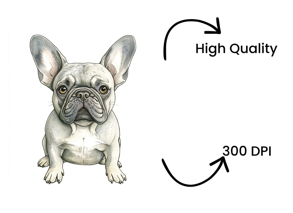 French Bulldog Puppies Clipart Bundle
