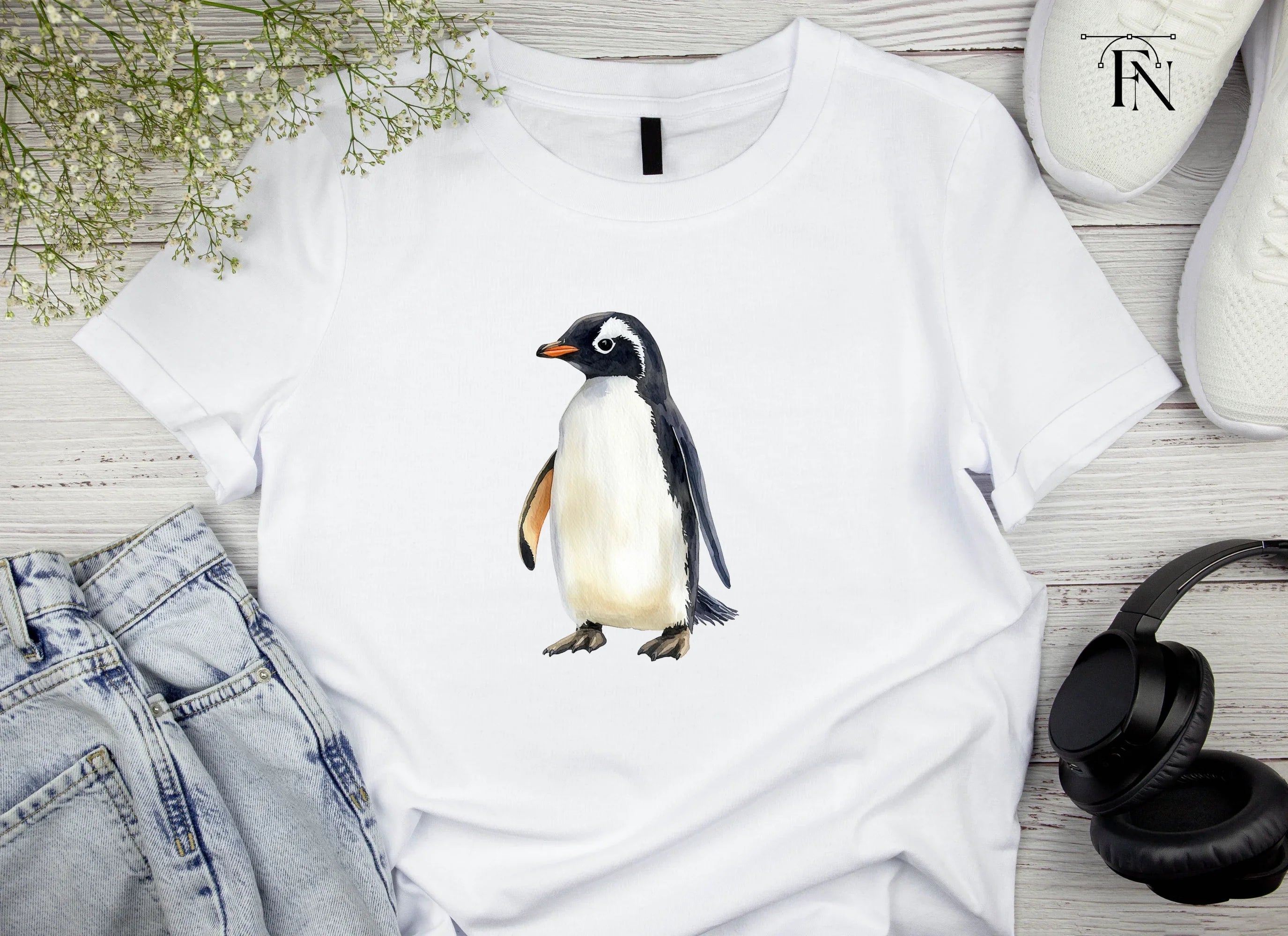 Gentoo Penguin Clipart Bundle