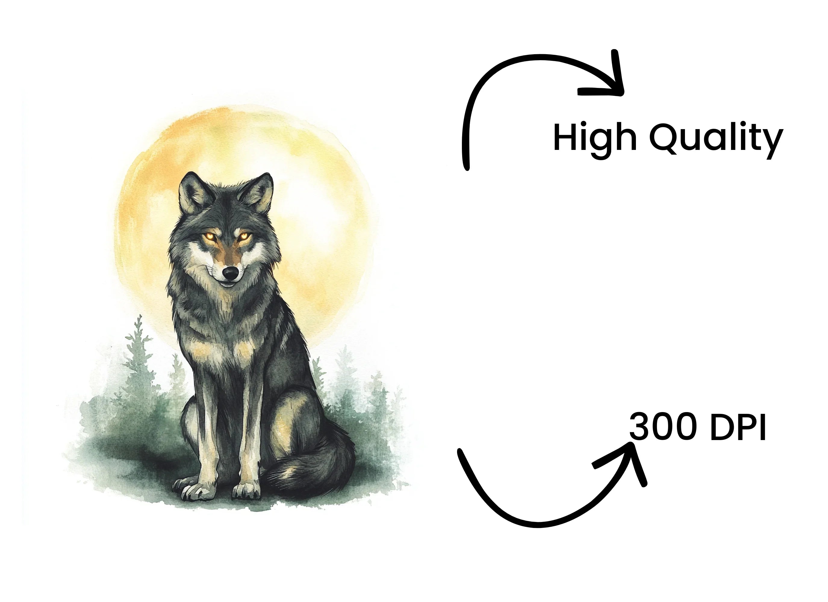 Wolf Clipart Bundle