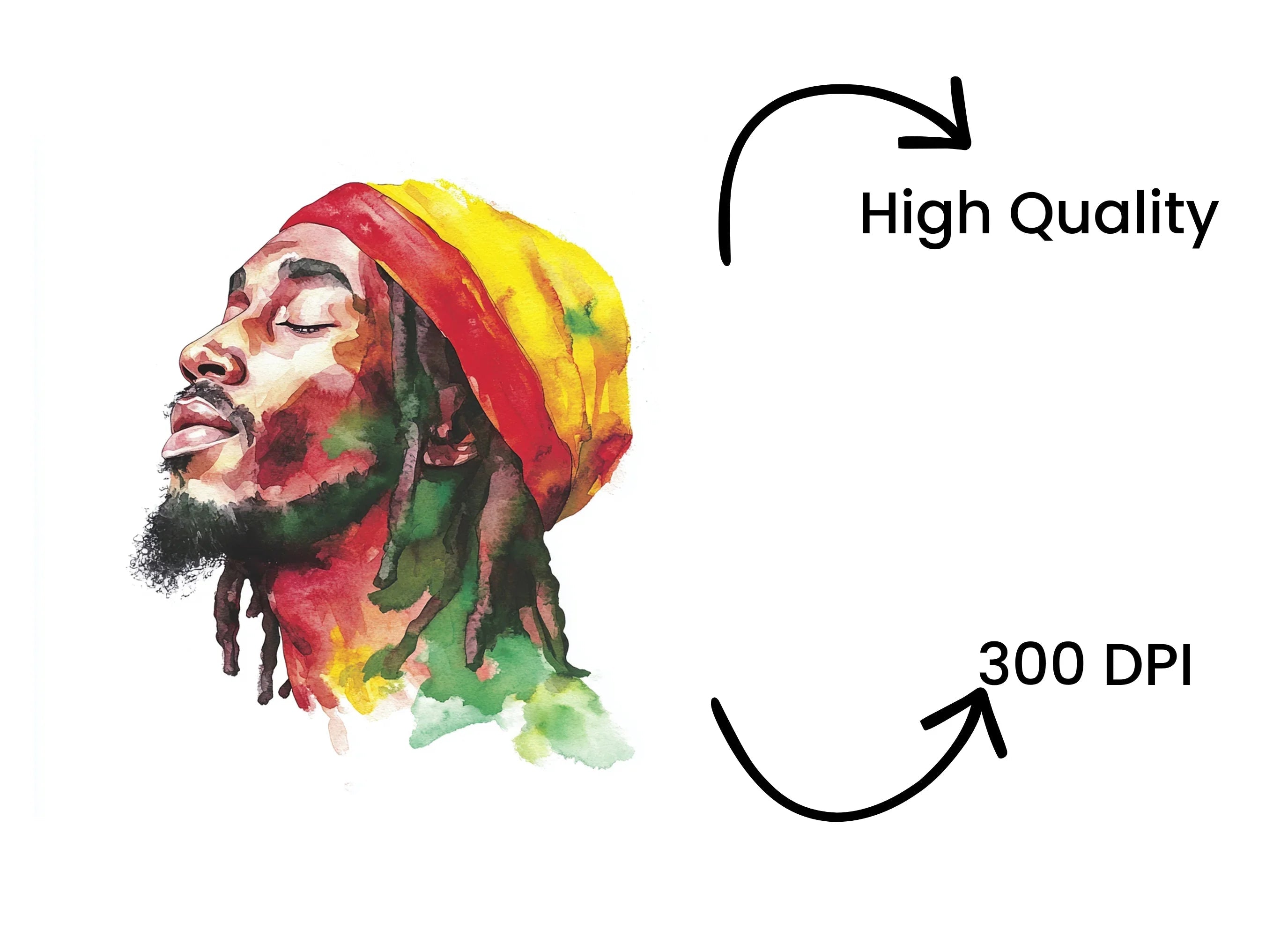 Reggae Man Clipart Bundle
