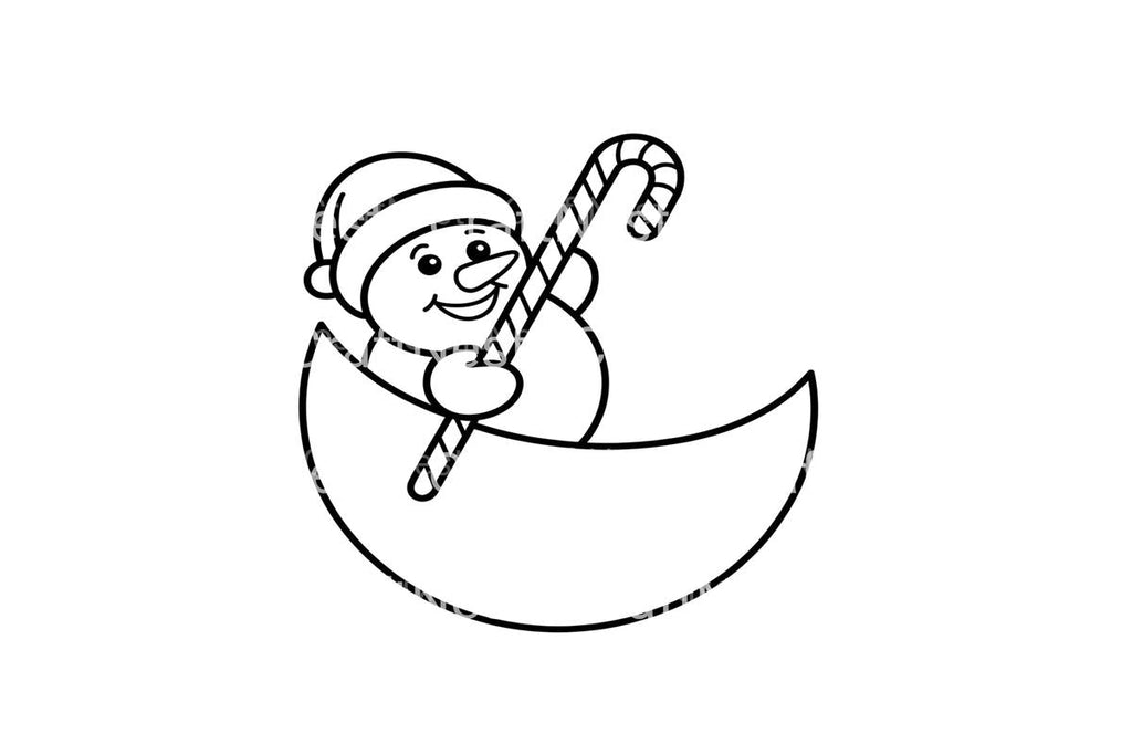 Funny Snowman Christmas Coloring Books