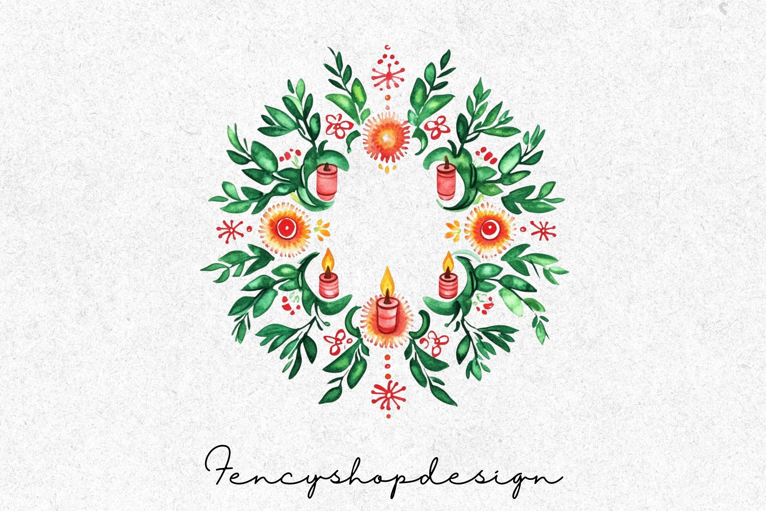 Viking Santa Christmas Clipart Bundle