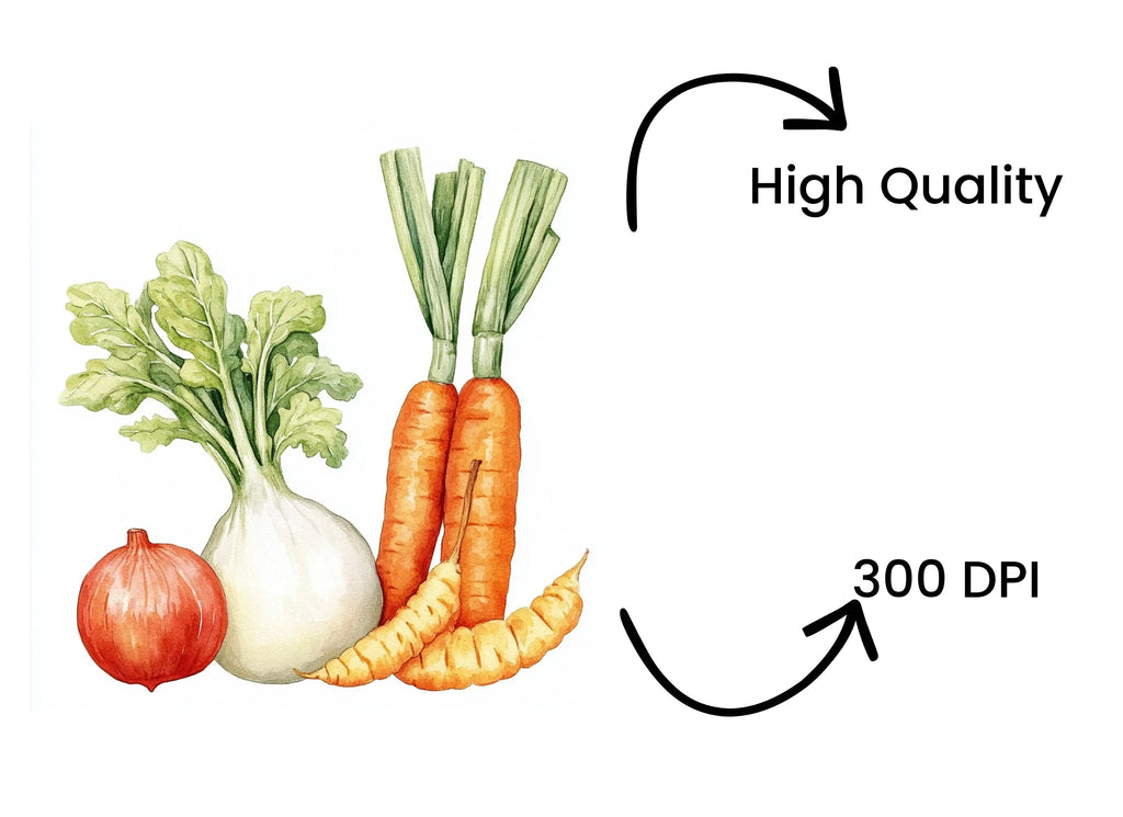Fresh Farm Produce Clipart Bundle