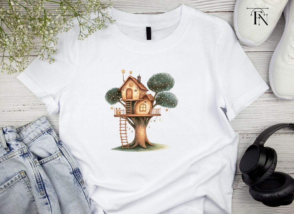 Cozy Woodland Treehouse Clipart Bundle