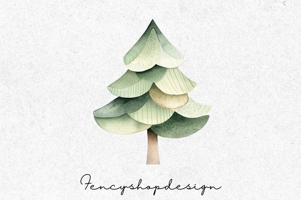 Christmas Tree Clipart Bundle