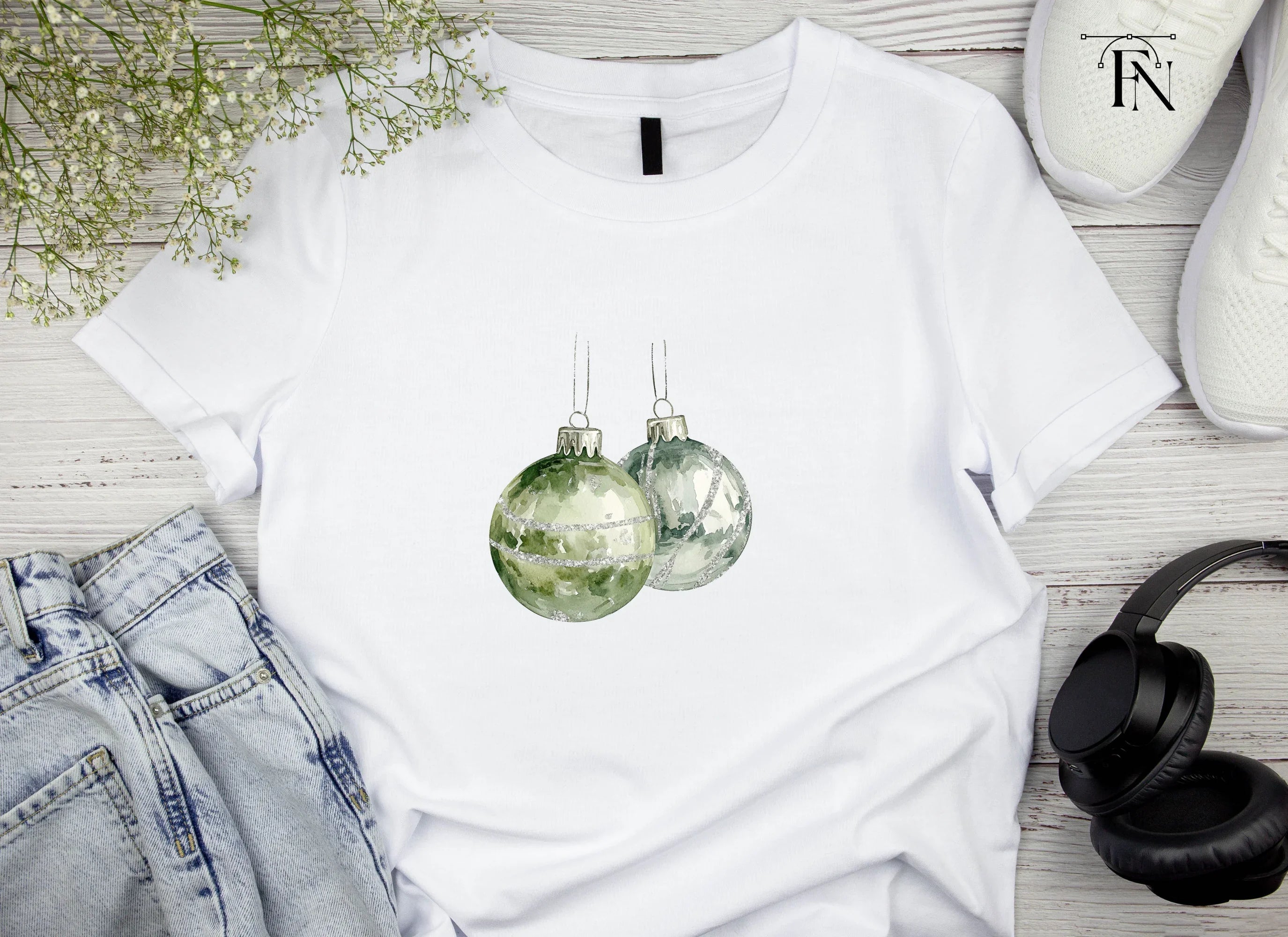 Christmas Ornaments Clipart Bundle