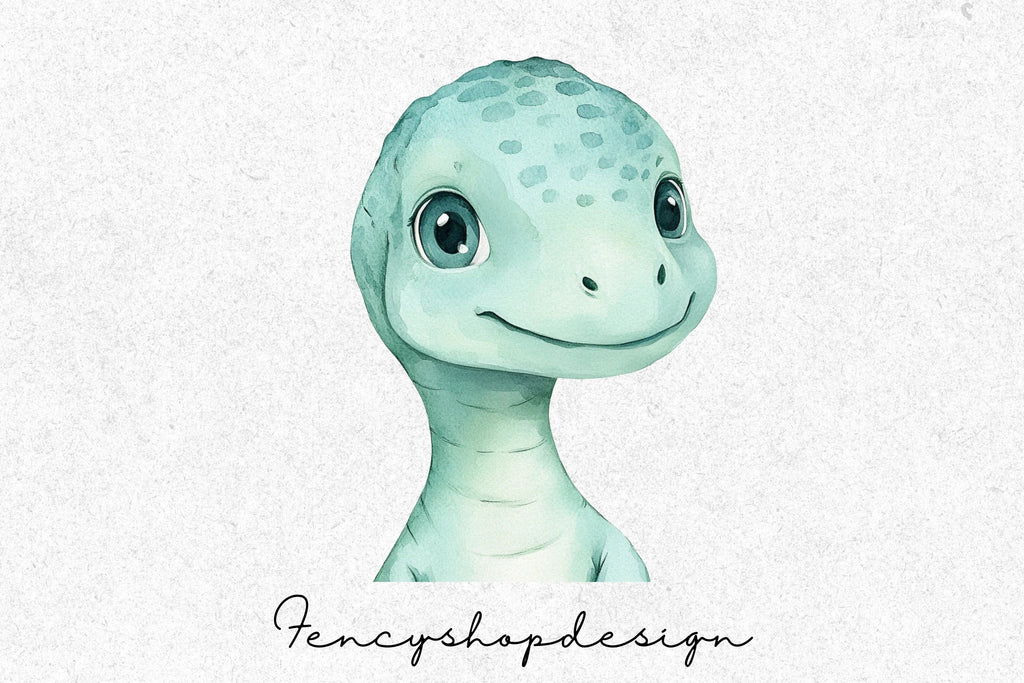 Cute Baby Dinosaur Clipart Bundle