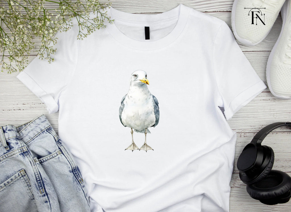 Seagull Illustration Clipart Bundle