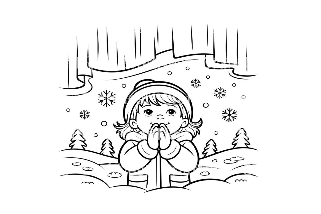 Winter Kids Fun Coloring Books