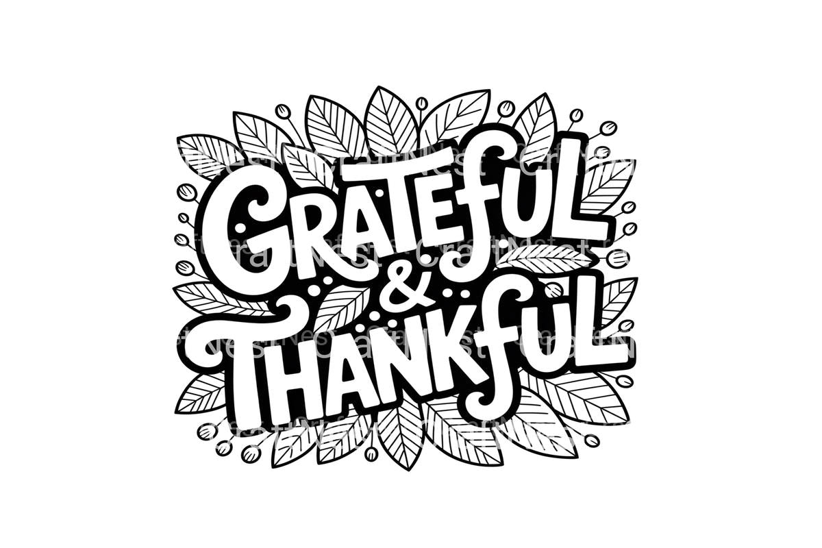 Grateful Thankful Autumn Coloring Books