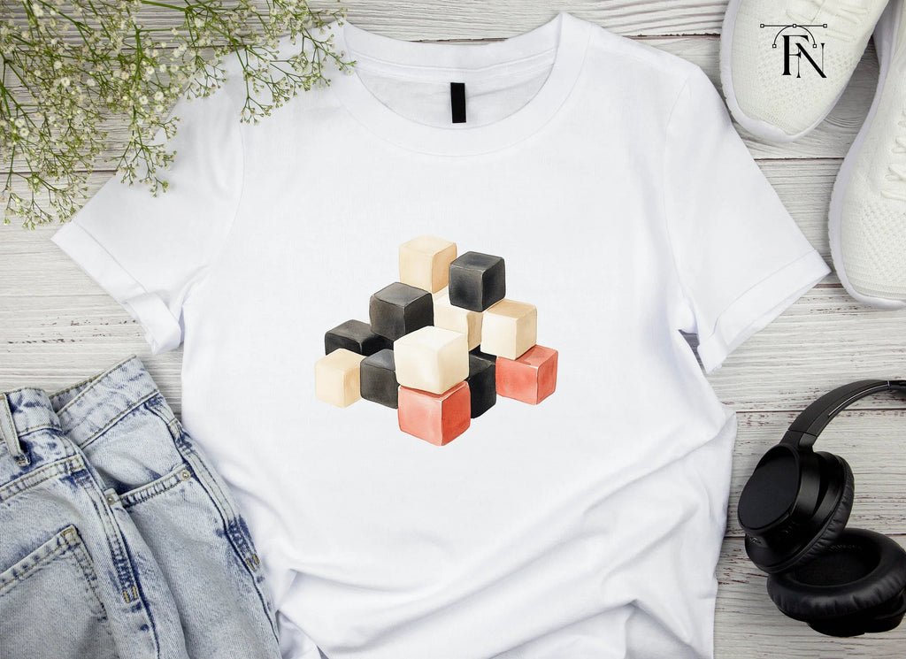 Pyramid Cube Arrangement Clipart Bundle