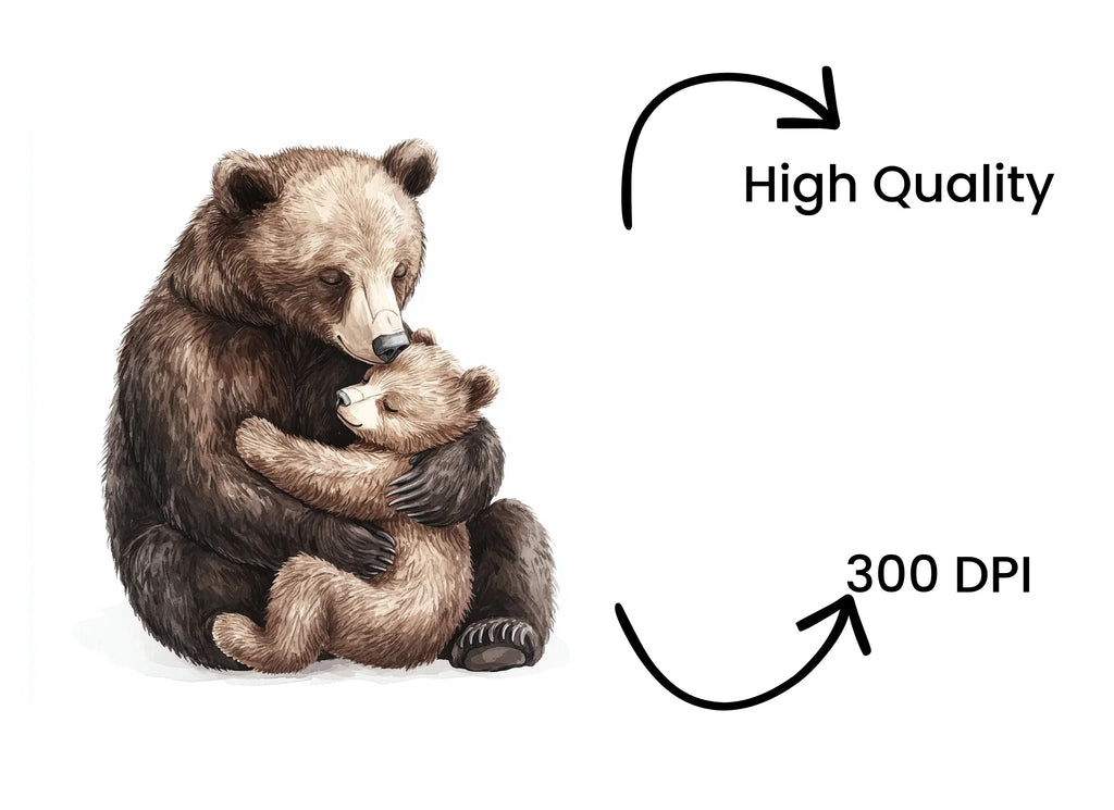 Bear Family Clipart Bundle