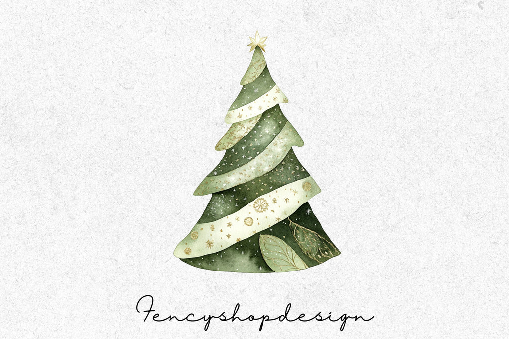 Christmas Tree Clipart Bundle