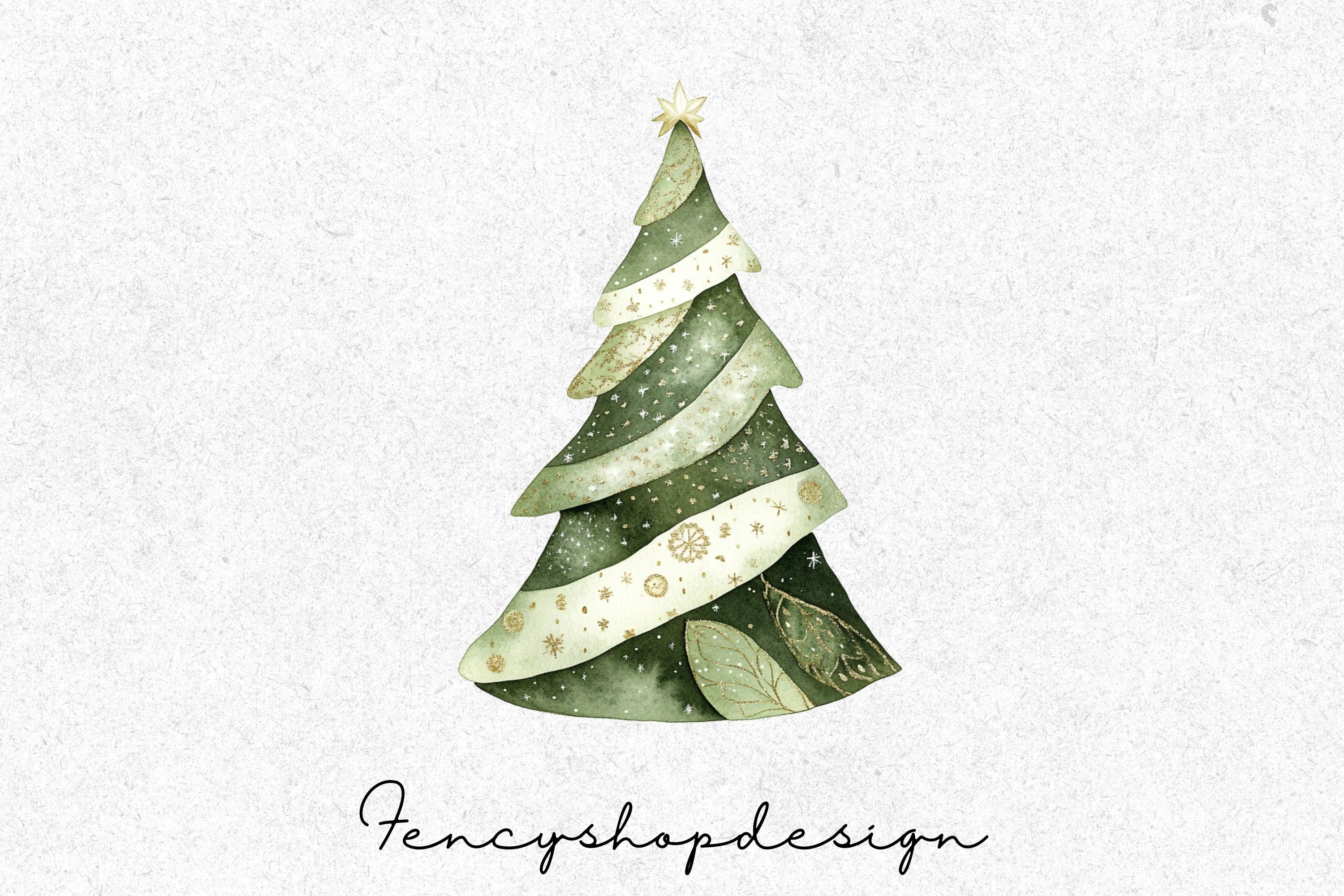 Christmas Tree Clipart Bundle