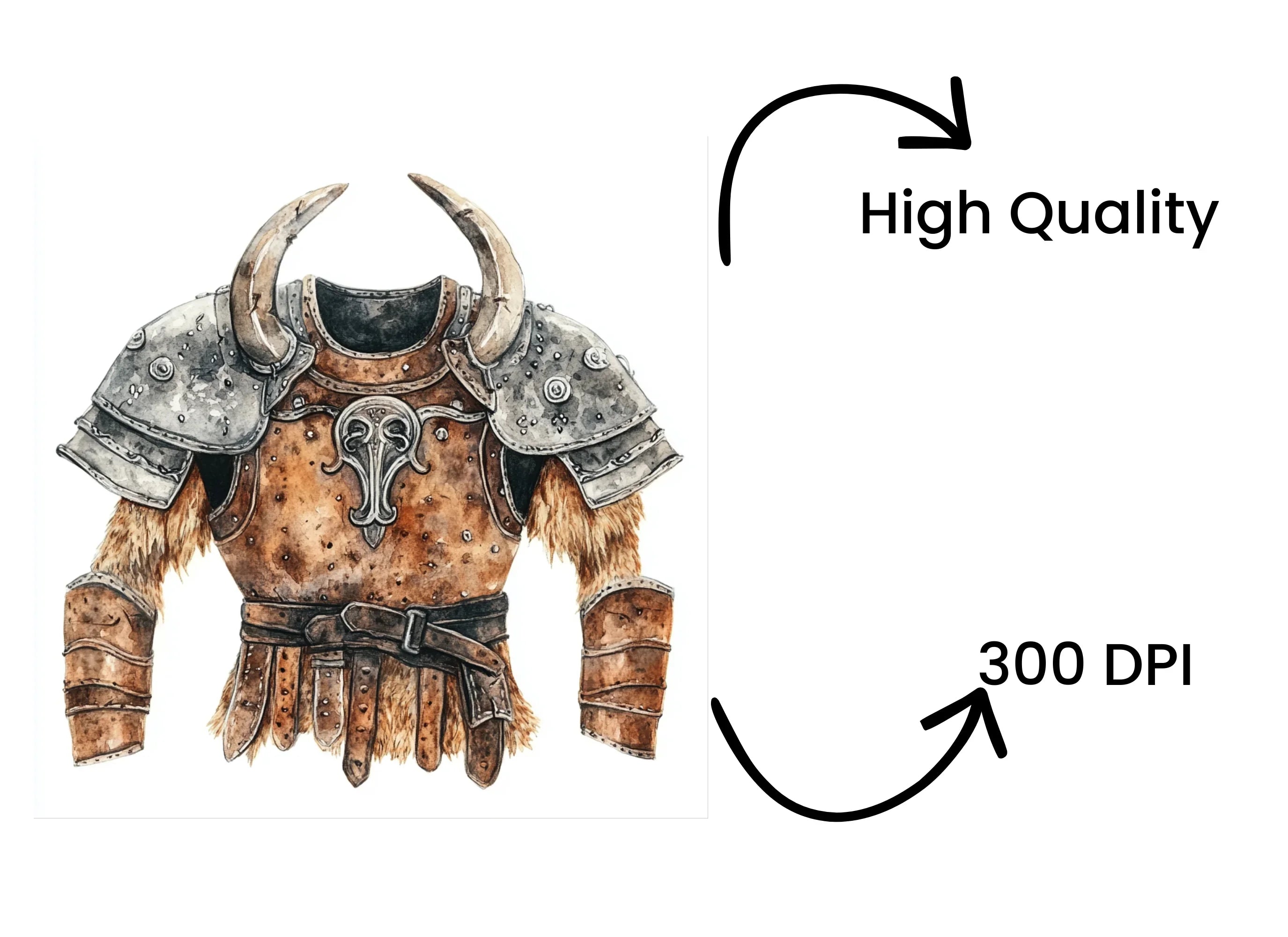 Medieval Armor Clipart Bundle