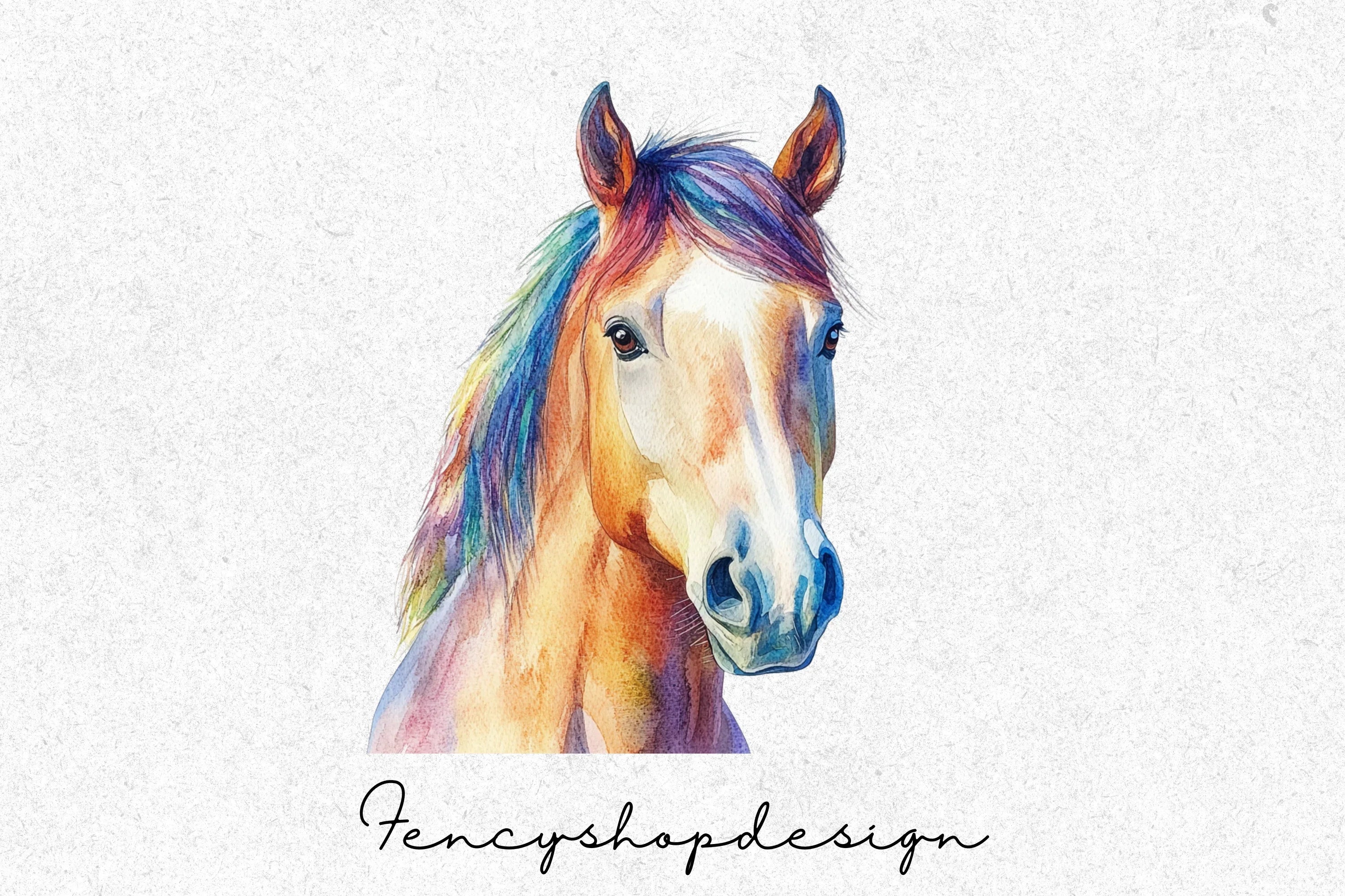 Vibrant Horse Clipart Bundle