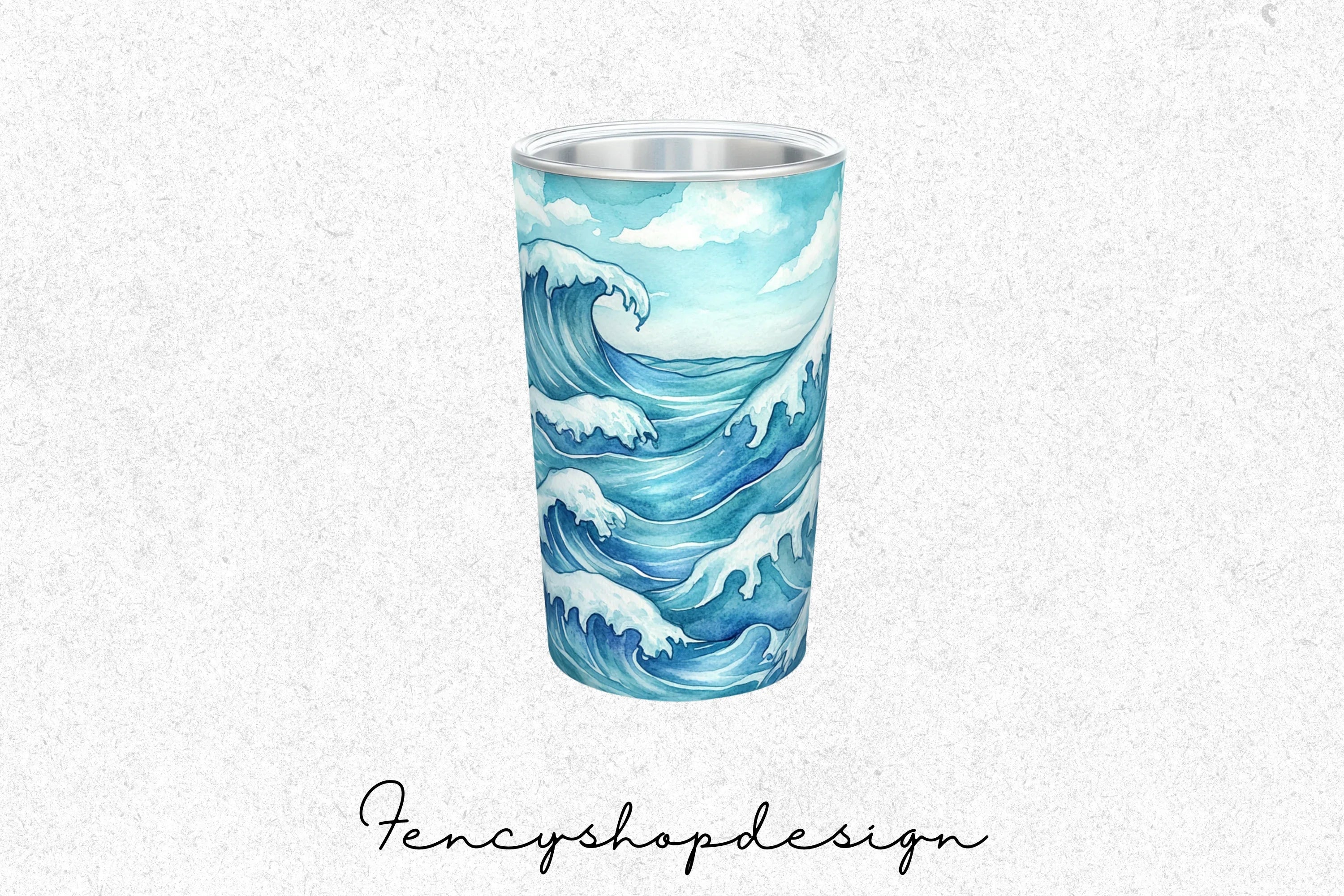 Ocean Wave Tumbler Clipart Bundle