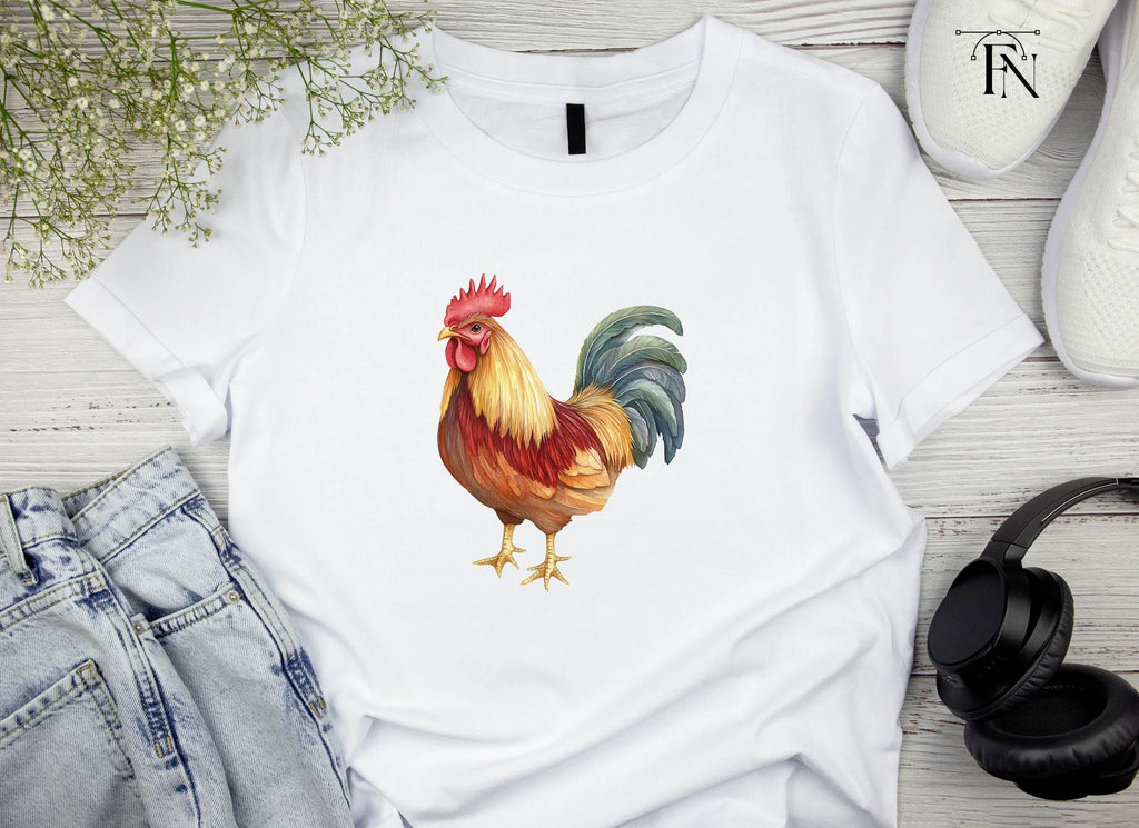 Vibrant Rooster Clipart Bundle