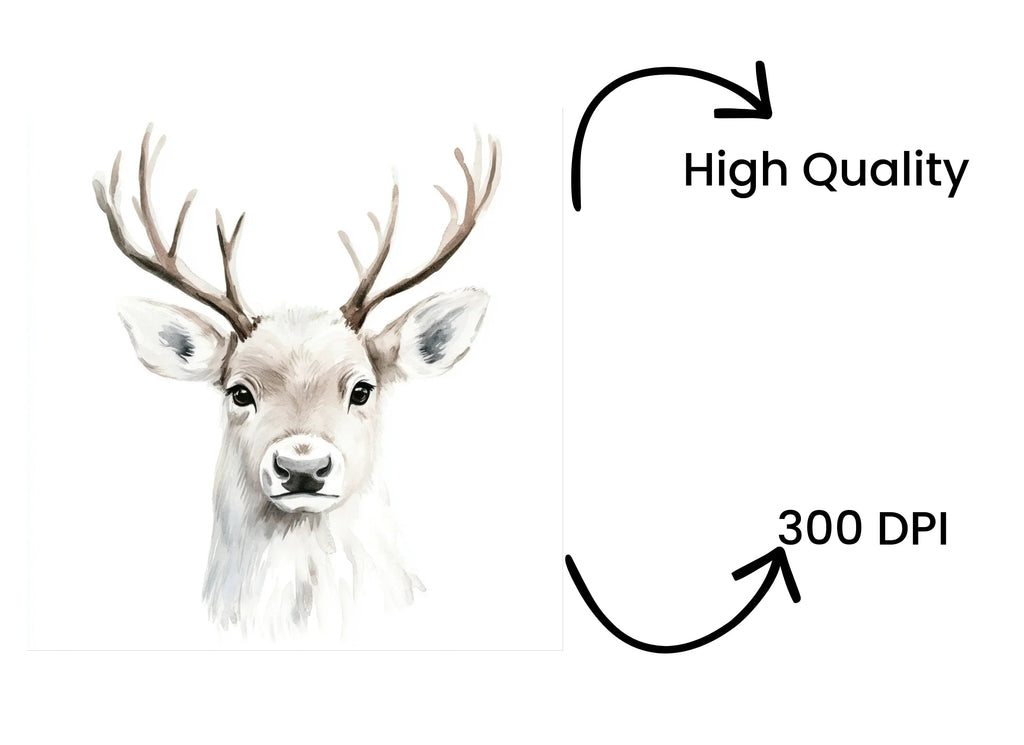 Cute Deer Clipart Bundle