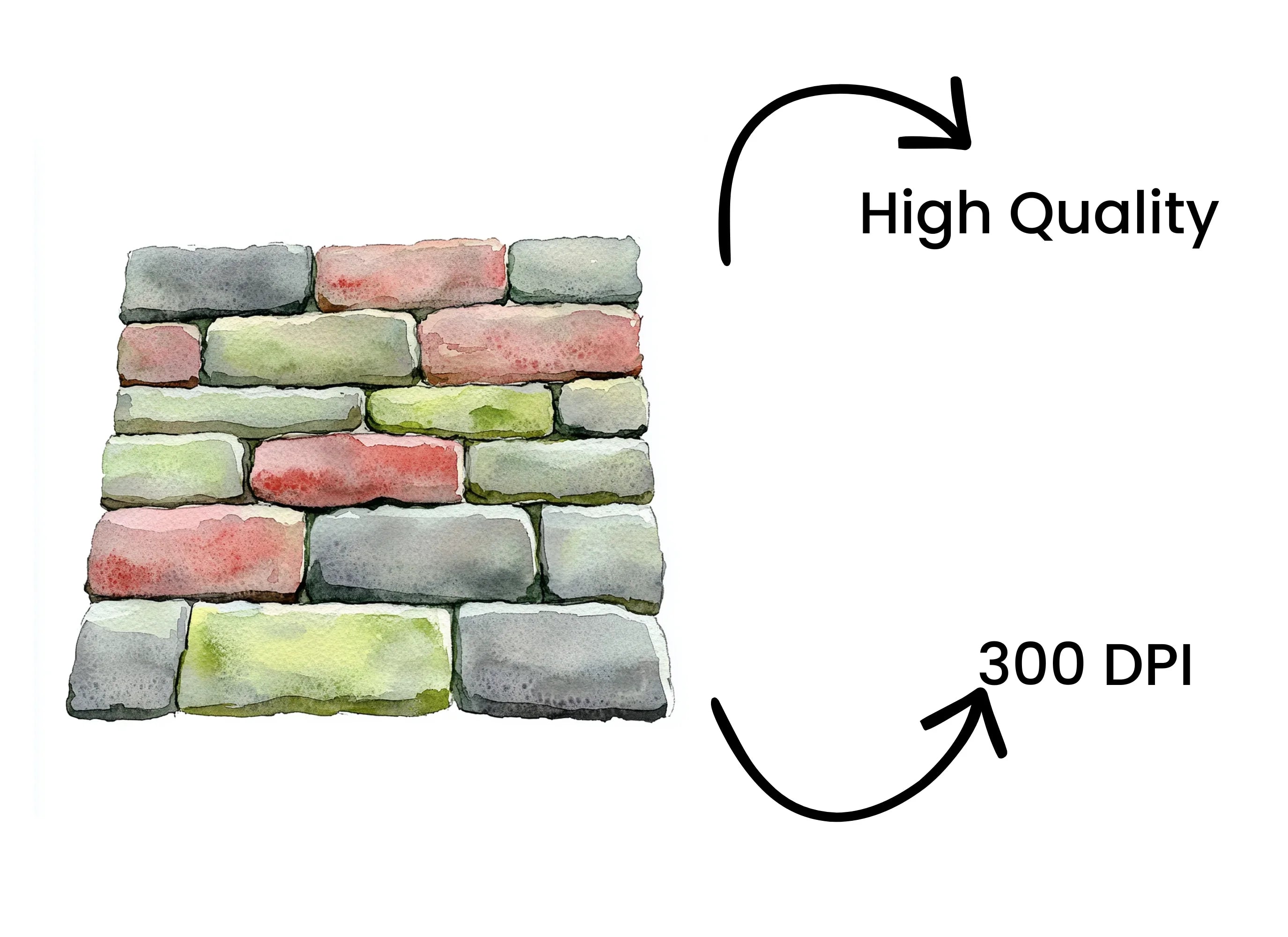 Brick Wall Clipart Bundle