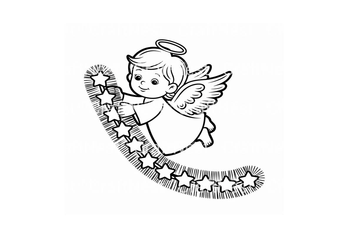 Cute Angelic ChoirFun Coloring Books