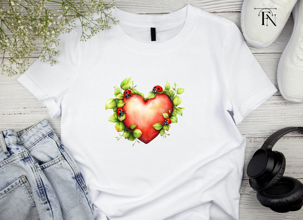 Ladybug Heart Clipart Bundle