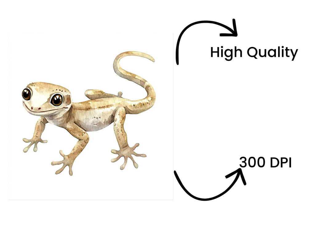 Charming Gecko Clipart Bundle