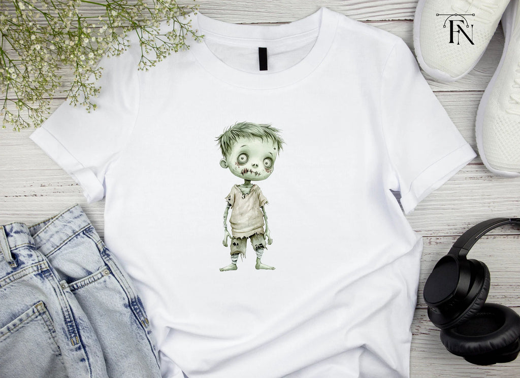 Cute Zombie Boy Clipart Bundle