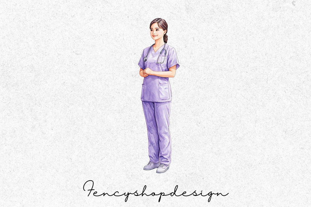 Healthcare Nurse Professional Clipart Bundle