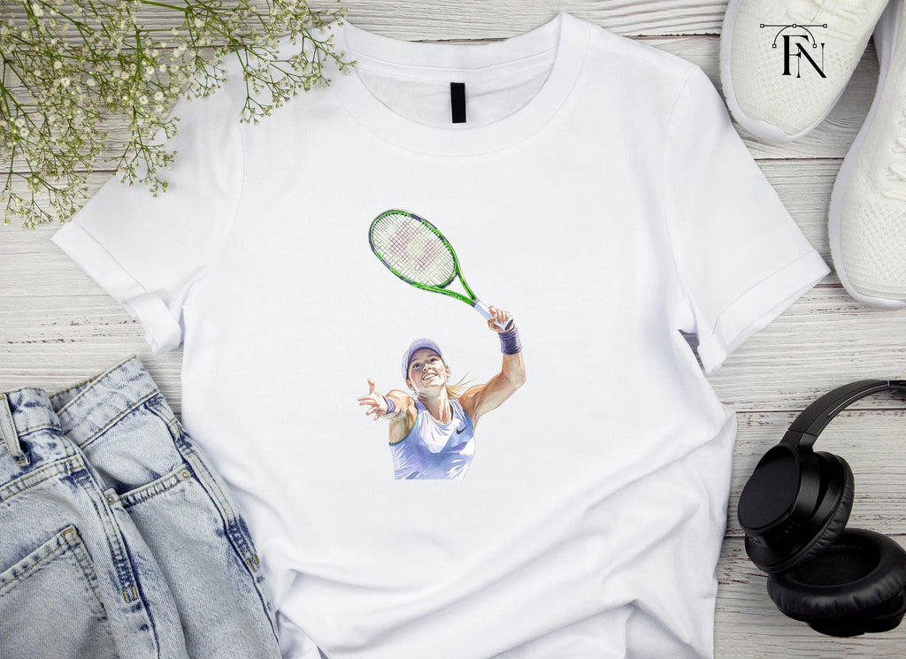Energetic Tennis Serve Clipart Bundle
