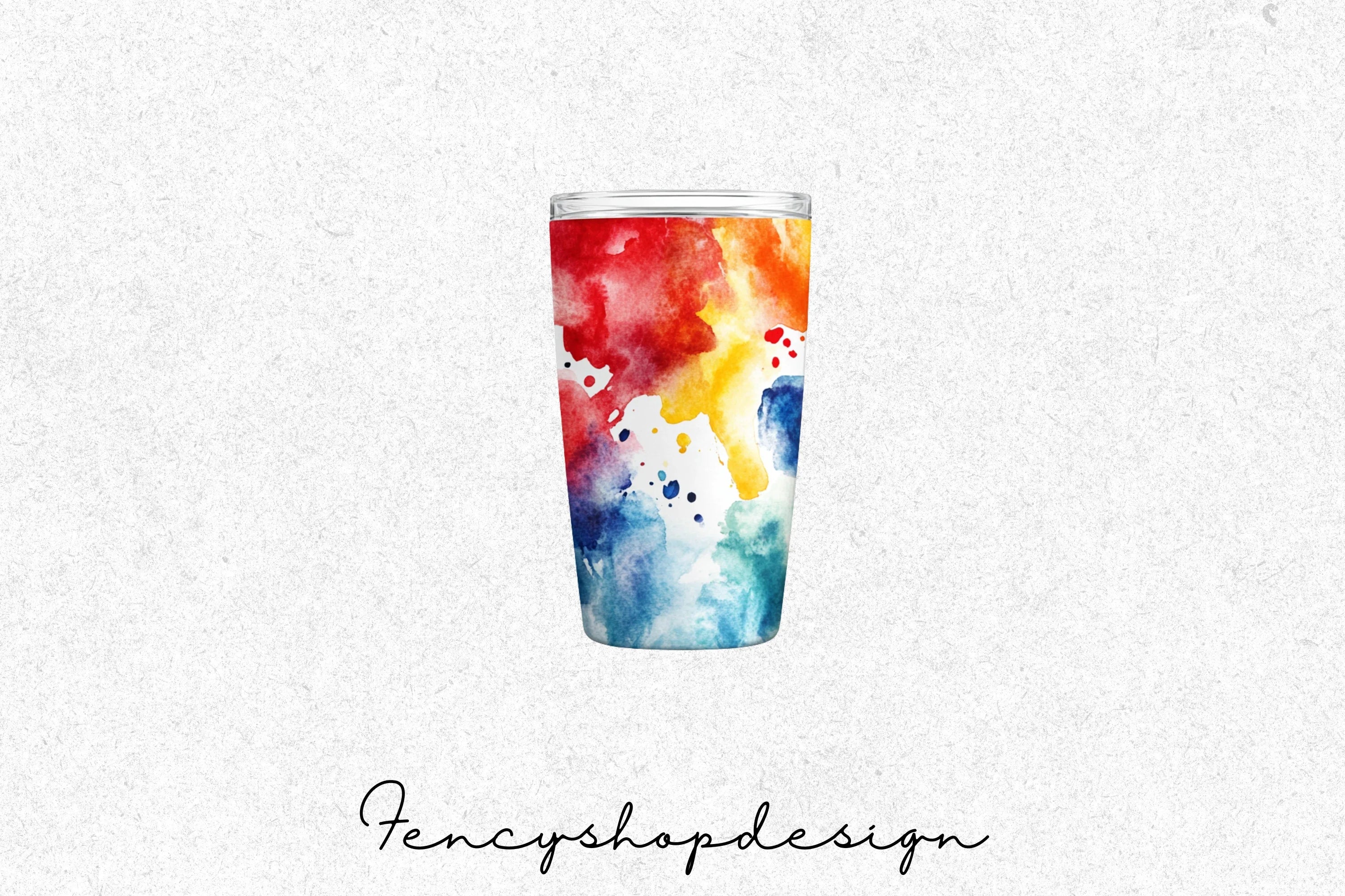 Vibrant Abstract Tumblers Clipart Bundle