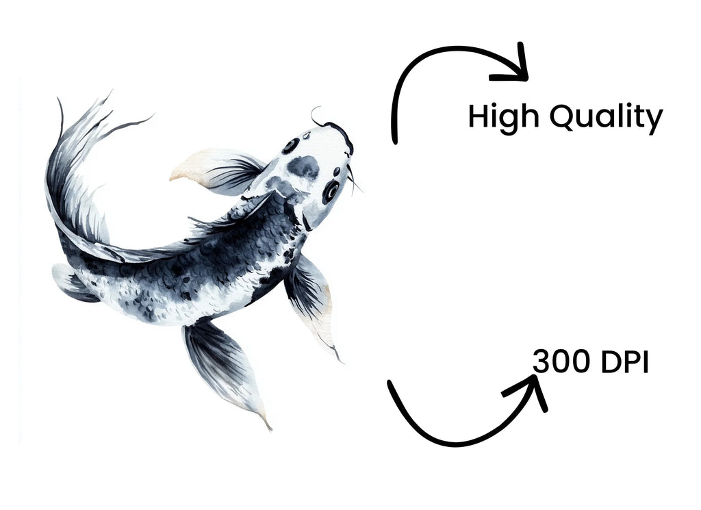 Elegant Koi Fish Clipart Bundle