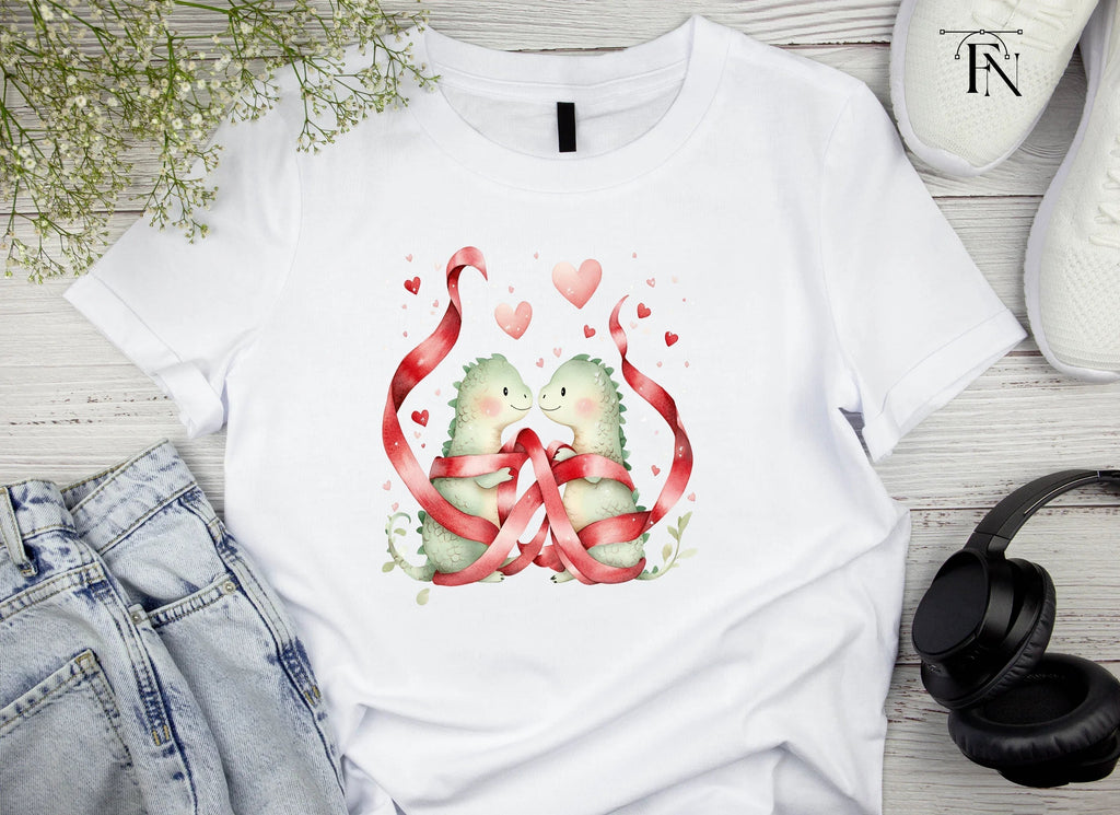 Cute Dragon Couple Valentine Clipart Bundle