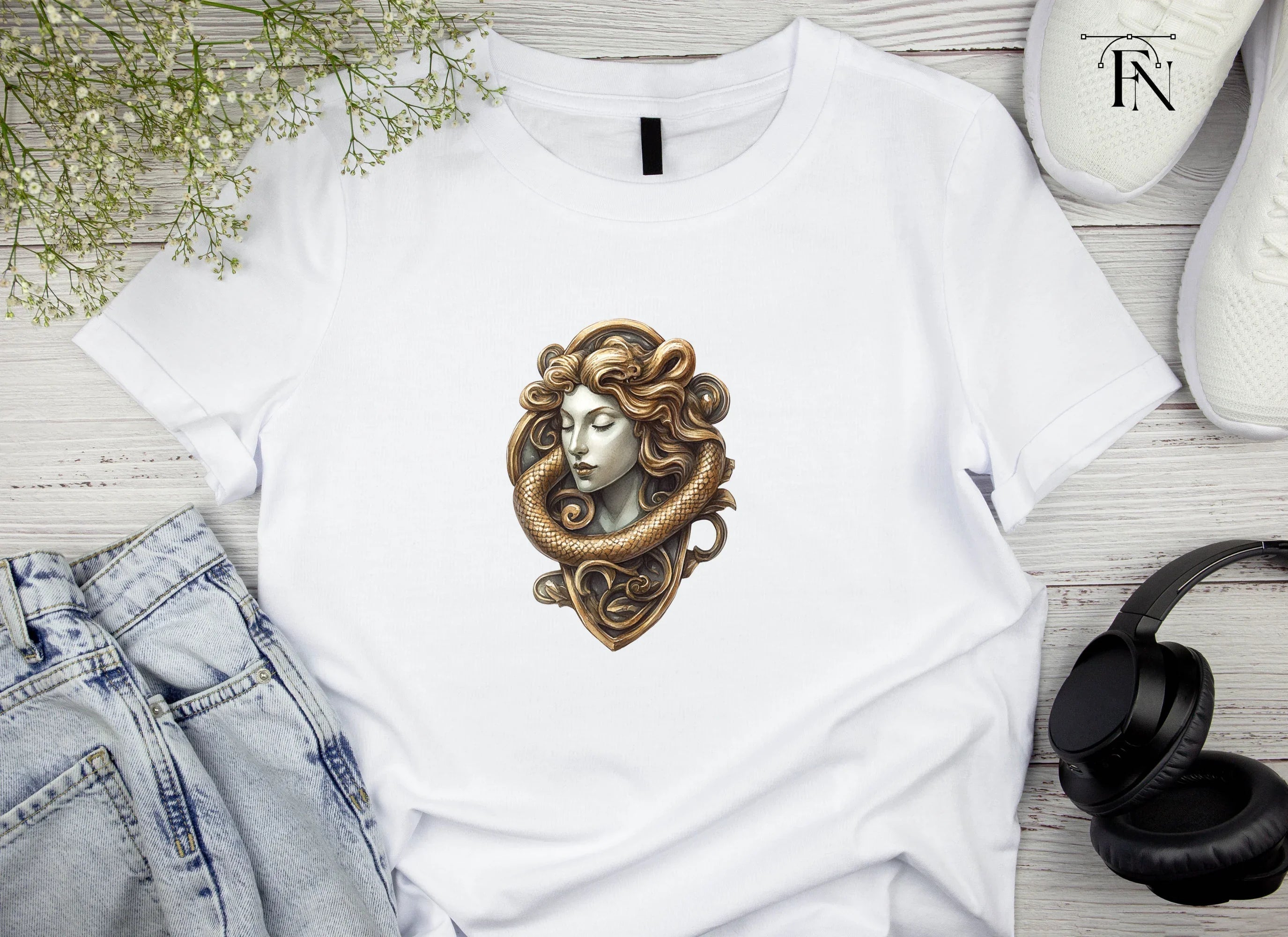 Mythical Medusa Head Clipart Bundle
