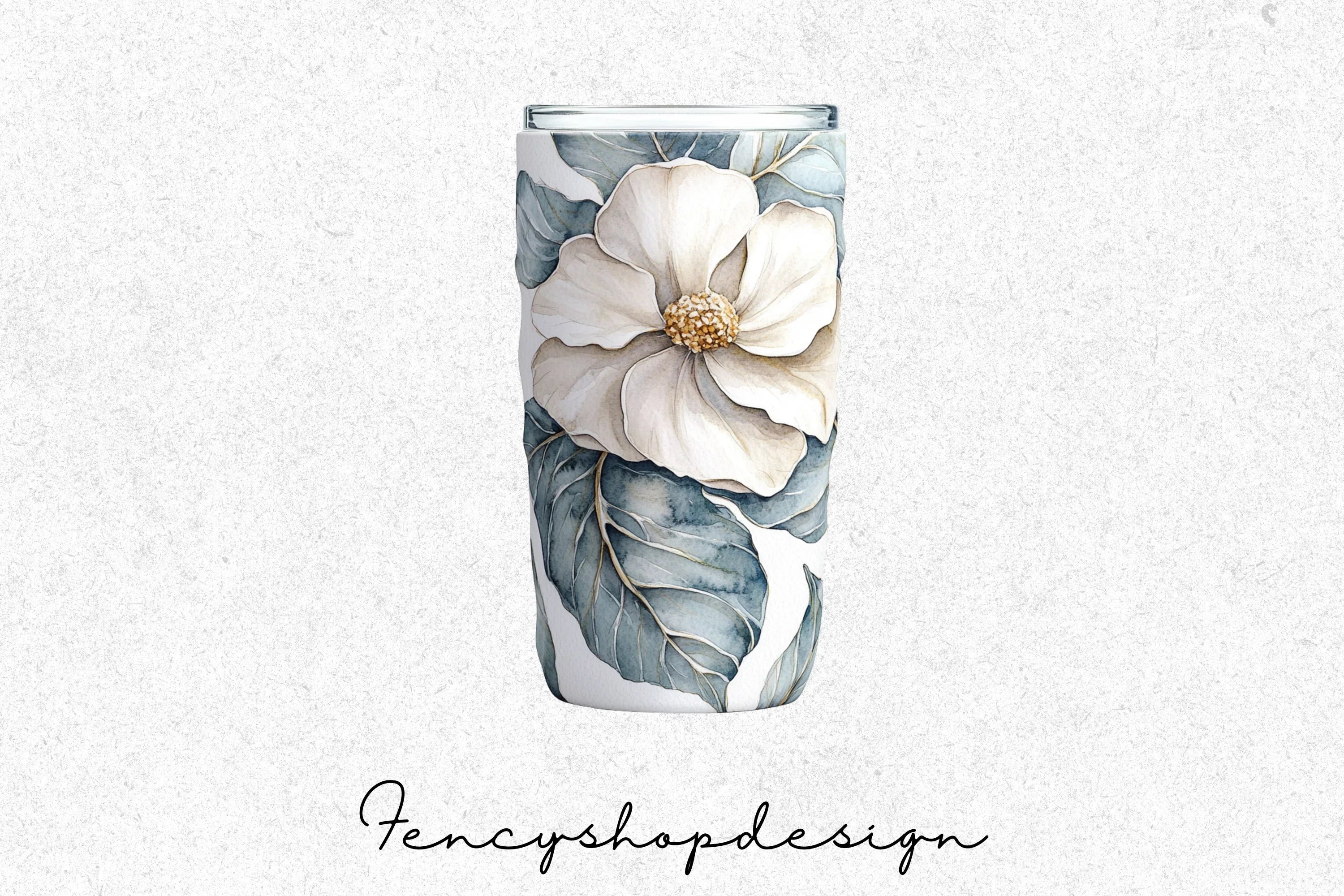 Elegant Floral Tumbler Clipart Bundle