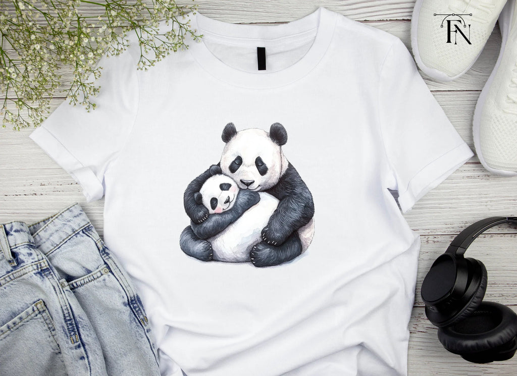 Sweet Panda Mom and Baby Clipart Bundle