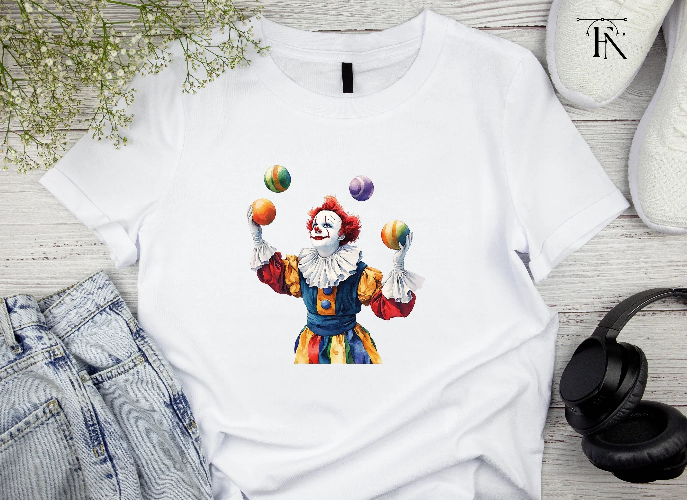 Juggling Clowns Clipart Bundle