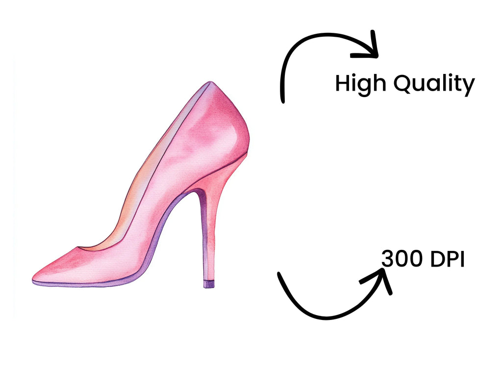 Chic Pink Heels Clipart Bundle