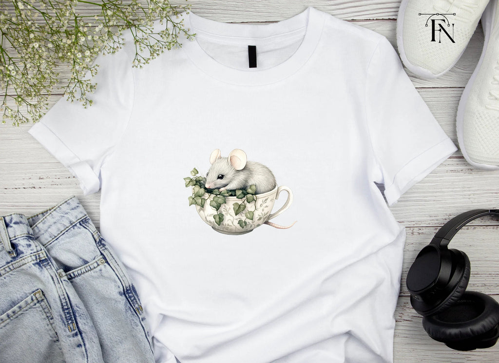 Sleeping Mice in Teacups Clipart Bundle