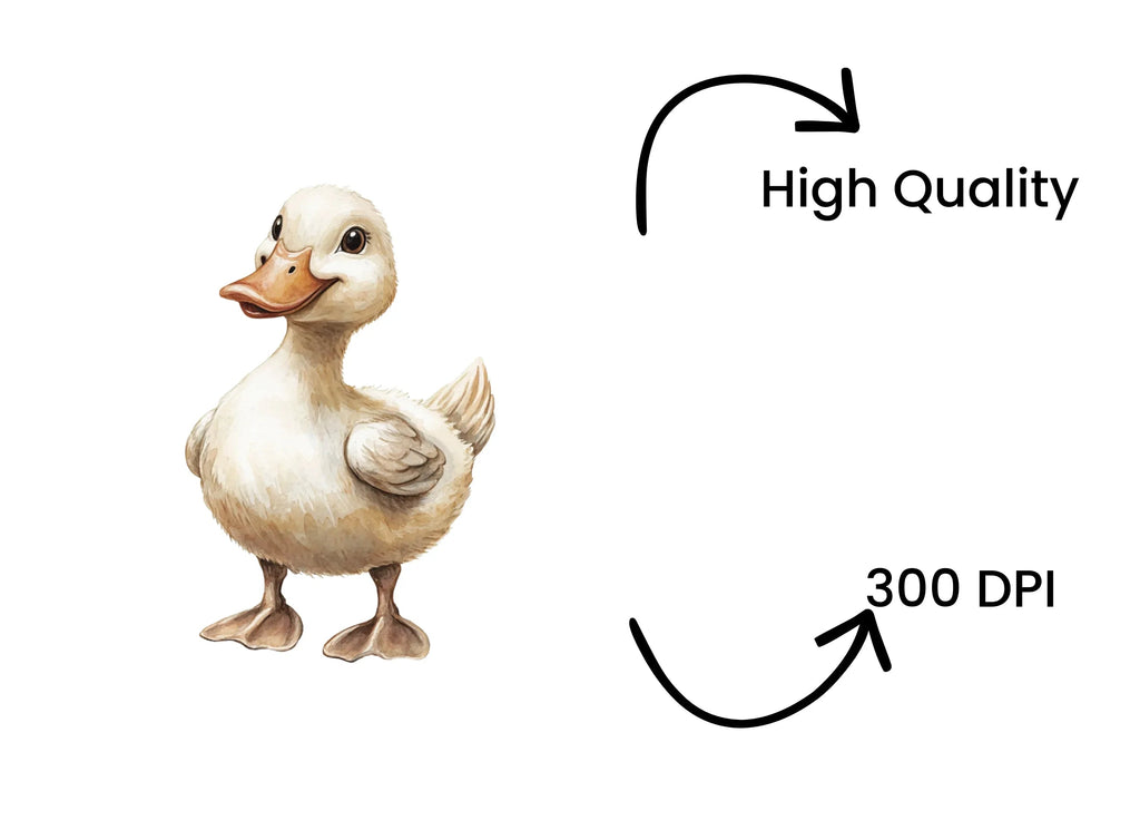 Cute Baby Duckling Clipart Bundle