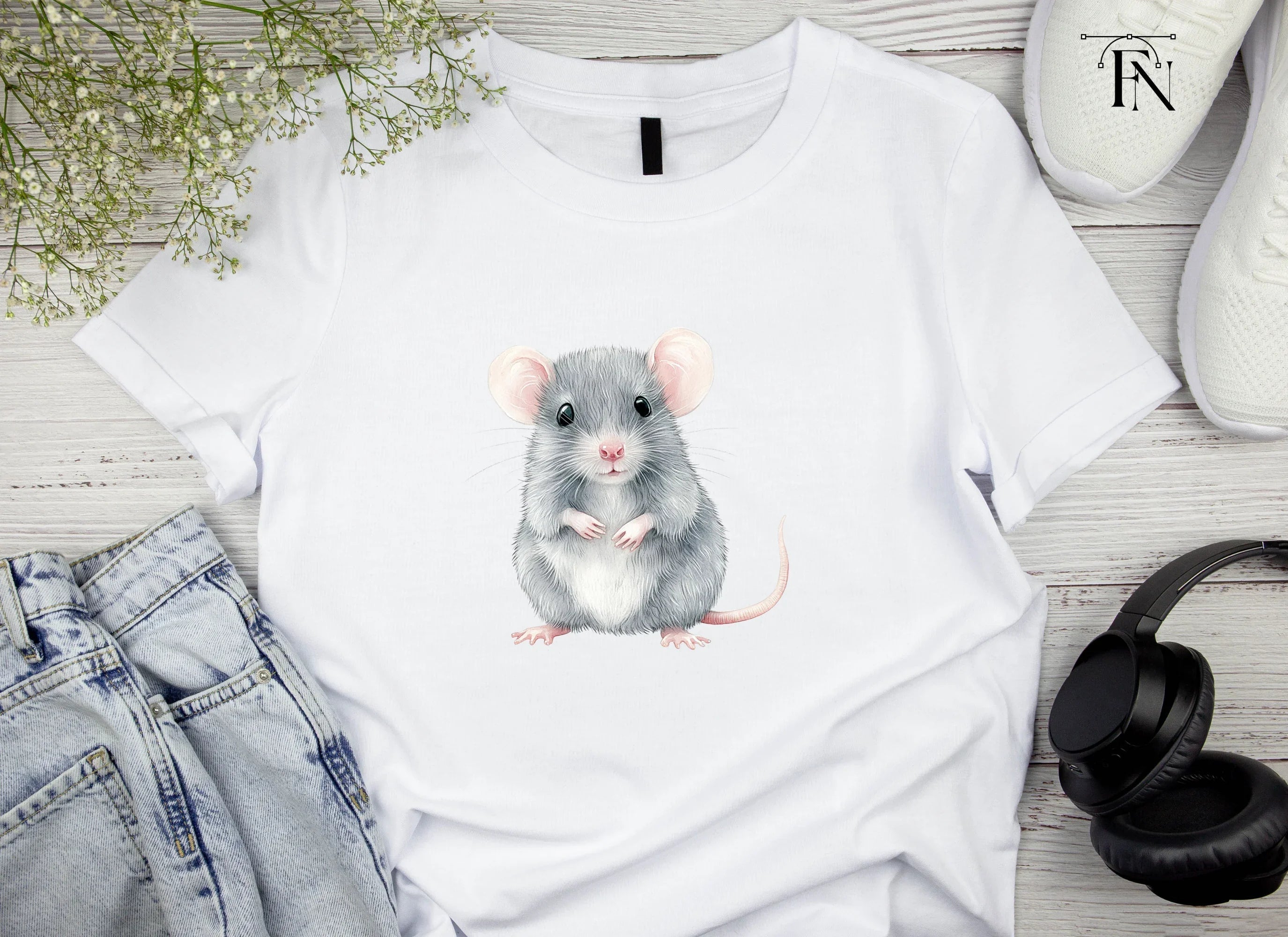 Charming Little Mouse Clipart Bundle