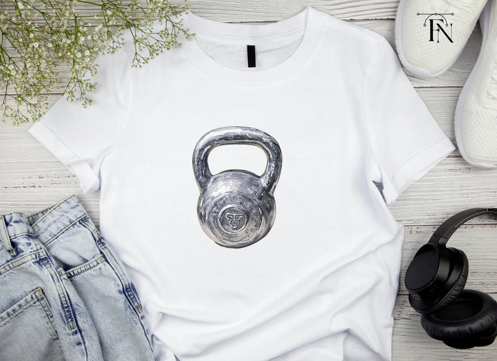 Single Kettlebell Illustration Clipart Bundle