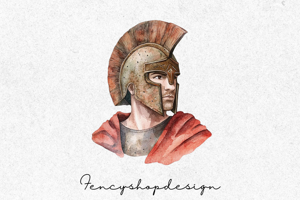Ancient Greek Warrior Clipart Bundle
