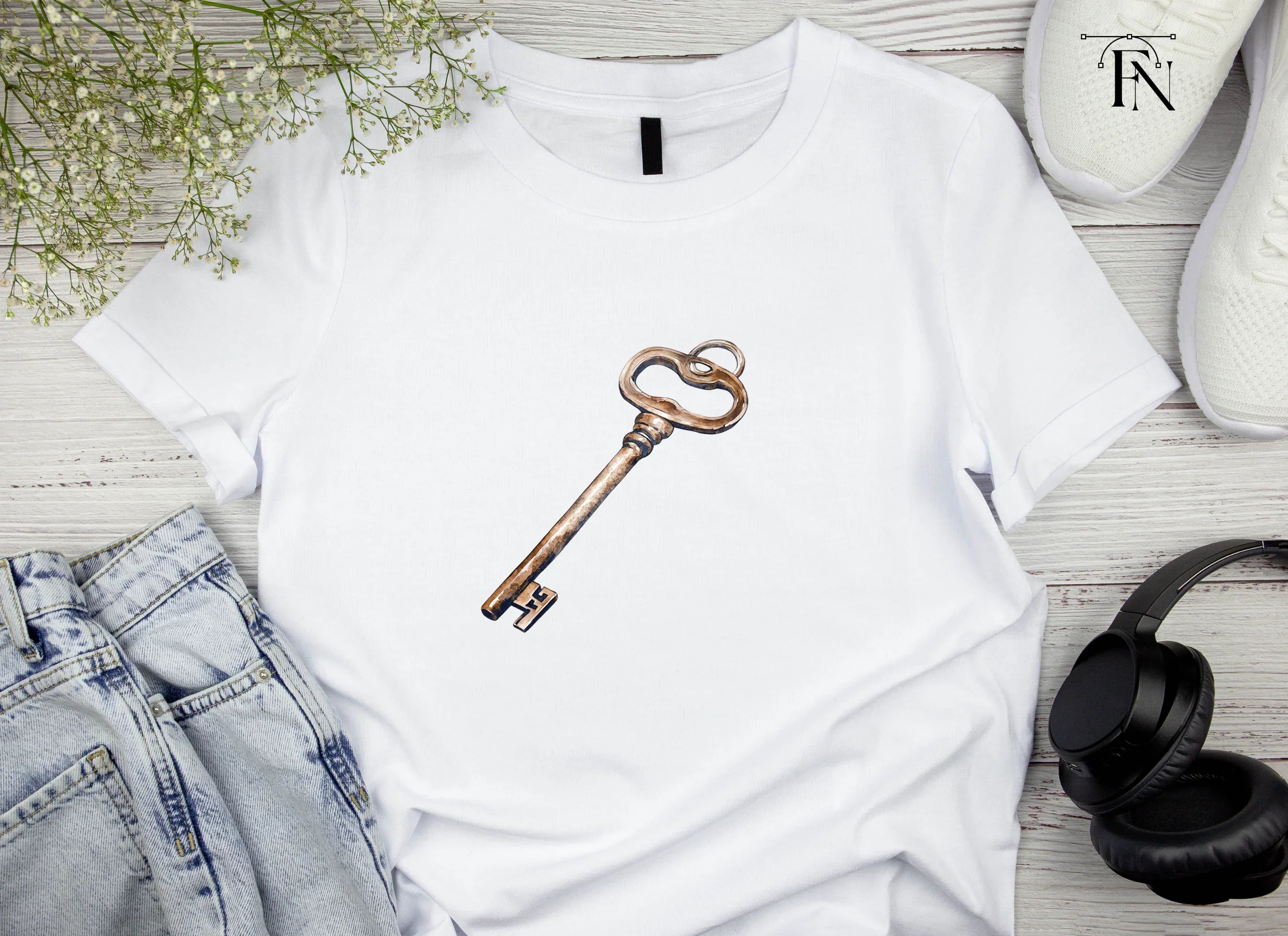 Ornate Antique Key Clipart Bundle